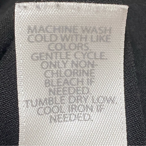 J Jill Wearever Black Layered Crochet Trim Sleeveless Dress XS Travel Boho - Picture 8 of 9